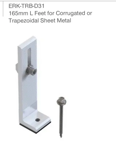 Soporte L con tornillo ERK-TRB-D31 (Enerack)