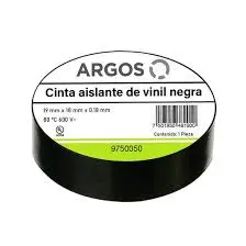 Cinta Aislante de Vinil 19mm x 18m Color Negro