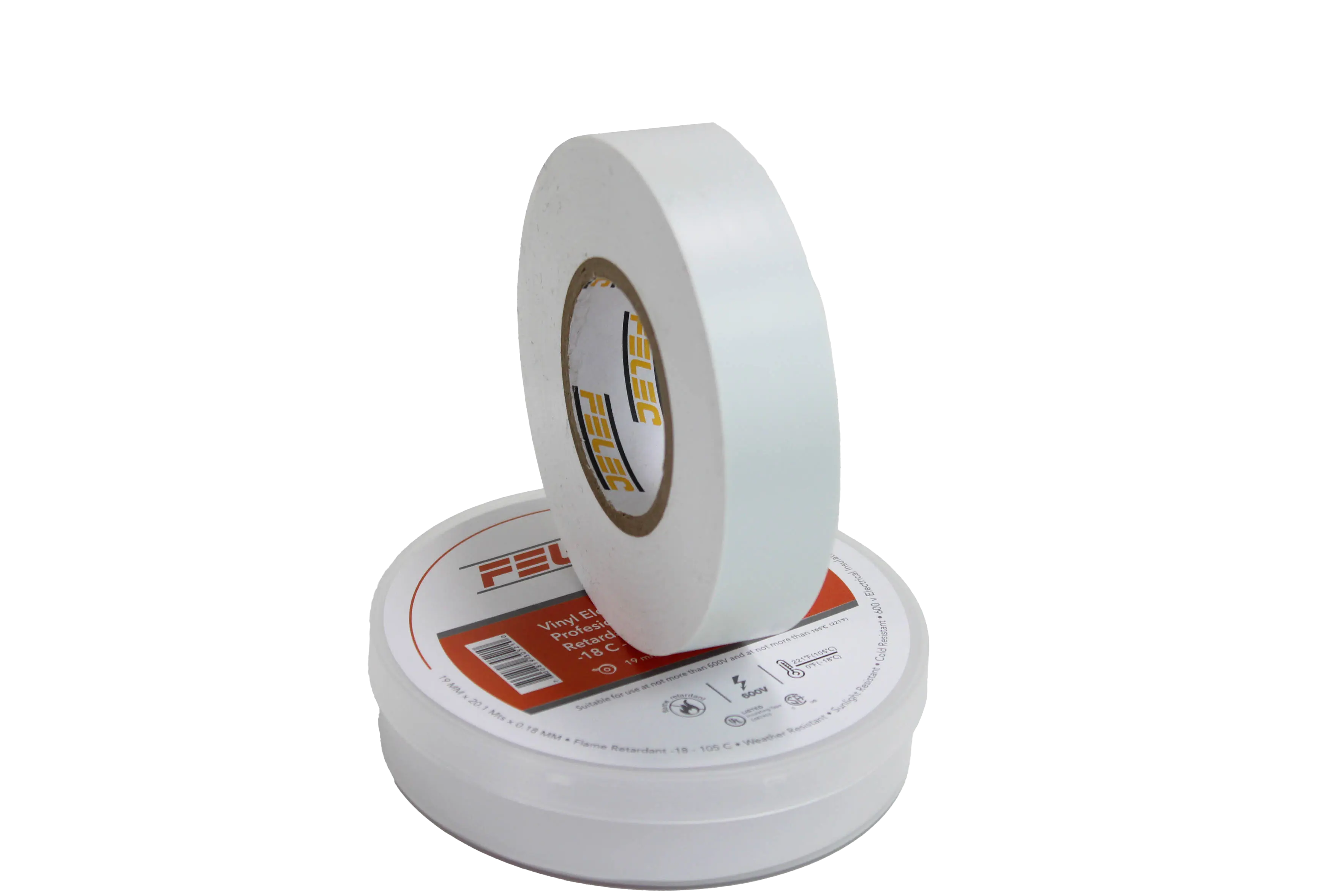 Cinta Aislante Electrica de 19mm x 20.1m Color Blanco