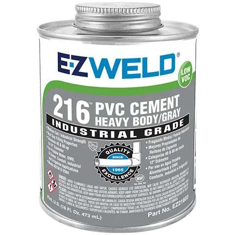 Pegamento PVC 216 1/2 Pinta 240ML Gris 