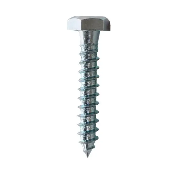 Tornillo Hexagonal Lag de 1/4 x 1 1/2" (P/ Taquete de Plomo)
