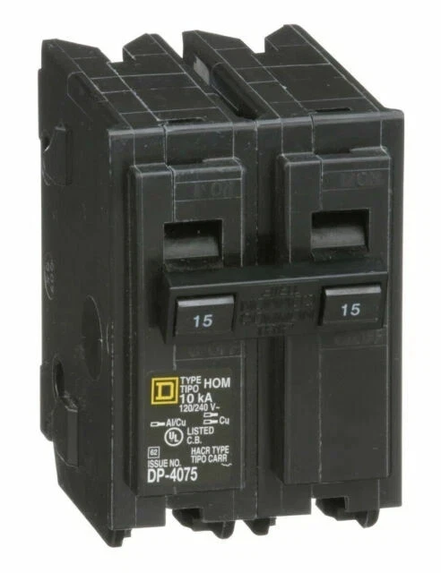 Interruptor Termomagnético 2P 15A 120/240V 10KA Homeline SQD