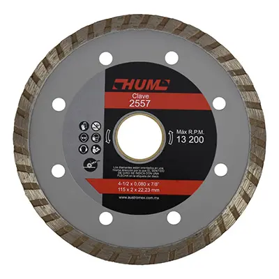 Disco Diamante Para Concreto 4 1/2x0.08x7/8