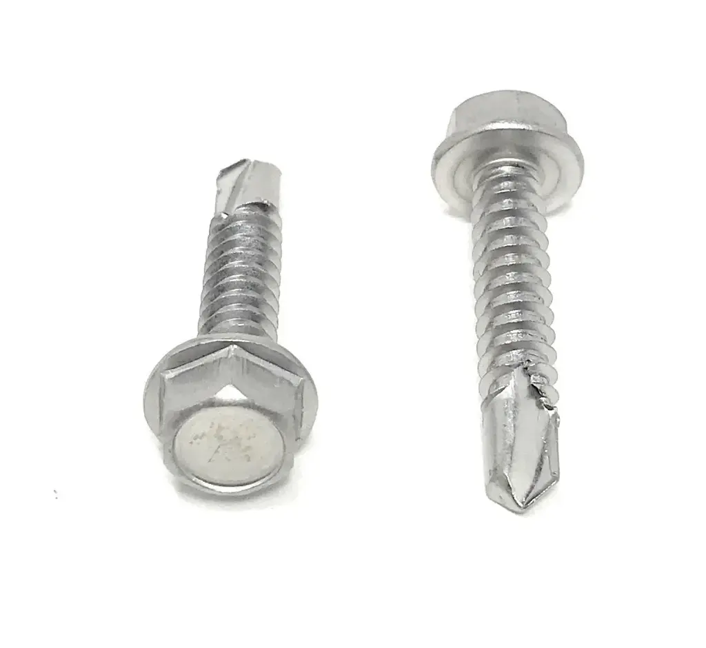 Tornillo Hexagonal Tek de Acero Inoxidable de 1/4 x 1 1/2" Autorroscable