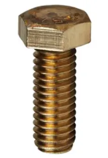 Tornillo Hexagonal de 1/4x1" de Bronce 