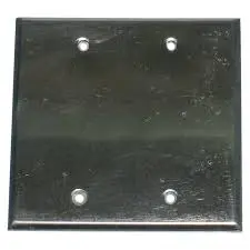 Tapa Metálica 4x4 Ciega Gris WP
