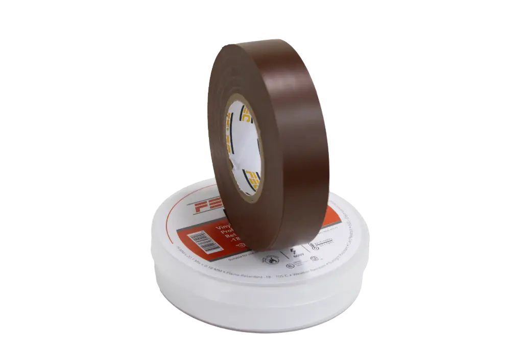 Cinta Aislante Eléctrica 19mm x 20.1m Color Cafe 