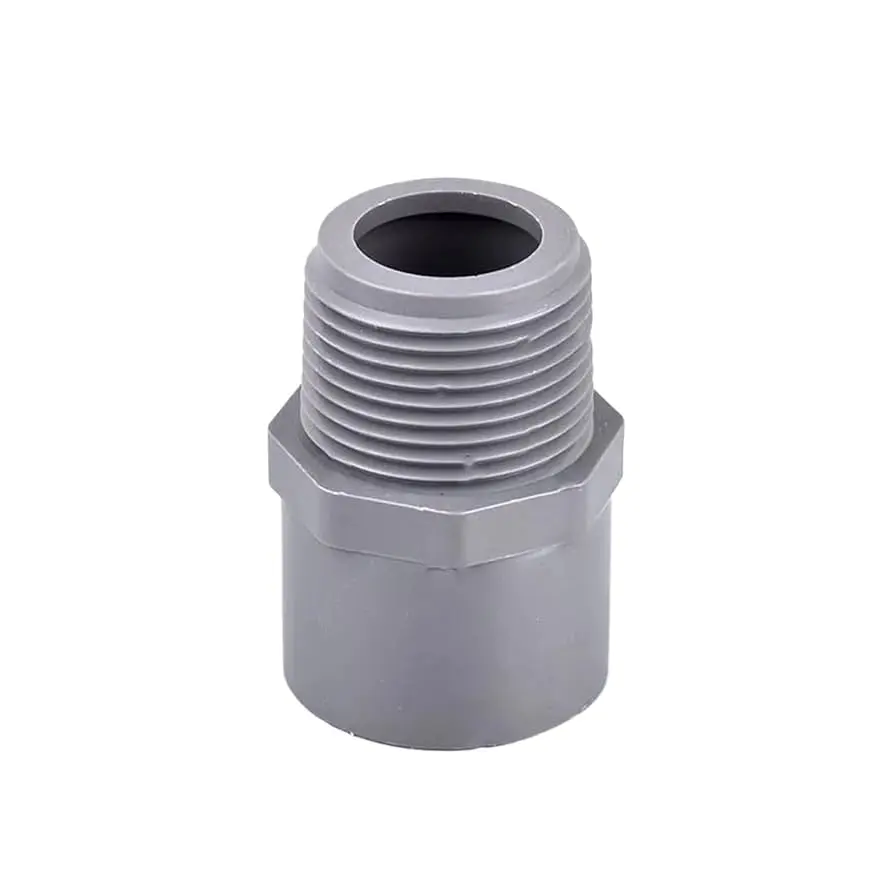 Conector PVC Gris de 3/4"