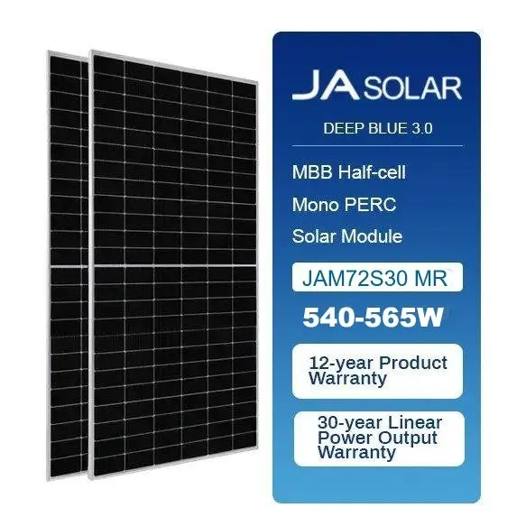 Panel Solar 565W JA Solar JAM72S30-565/LR