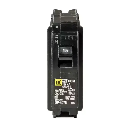 [171193] Interruptor Termomagnético 1P 15A 120/240V SQD Homeline 