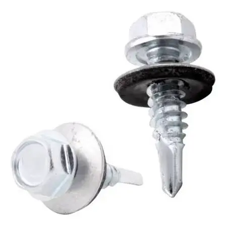 [171597] Pija Punto de Broca Galvanizada de 1/42 x 1" de Largo con Rondana de Neopreno